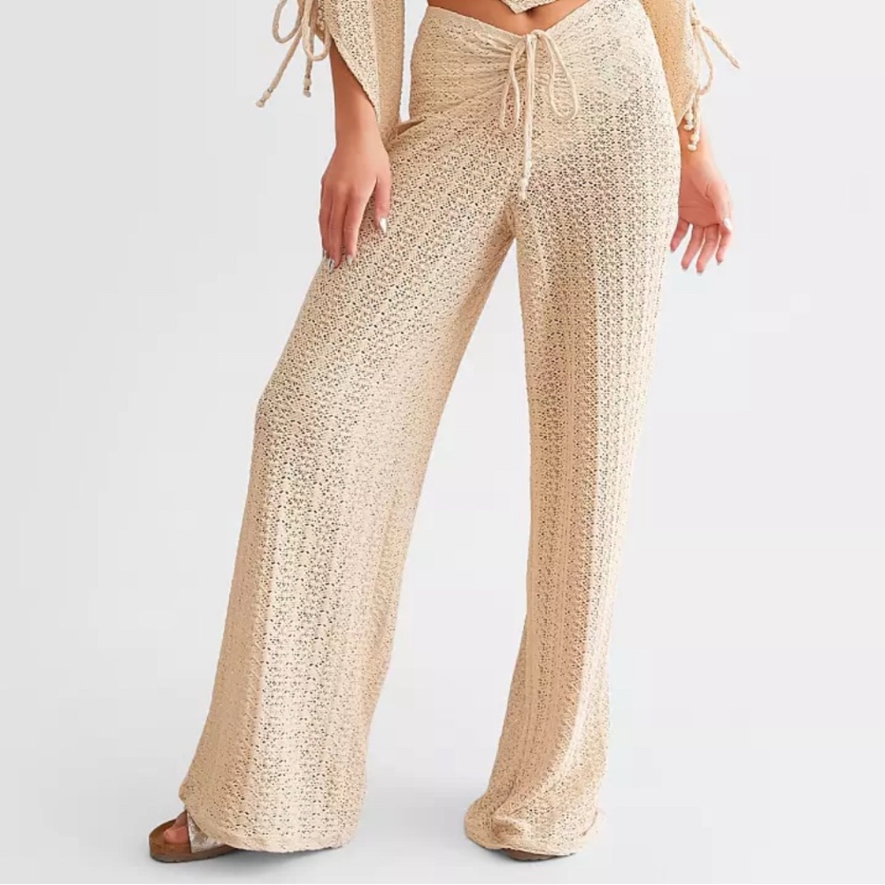 Power 2 the flower Knit Sierra Wide-Leg Pants from power 2 the flower. NWT Sz L